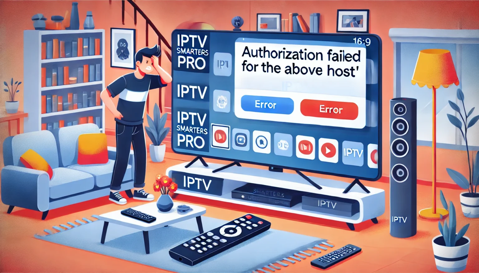 Résoudre l’erreur « Authorization Failed for above host » sur IPTV Smarters Pro | Atlas Pro ONTV 2025